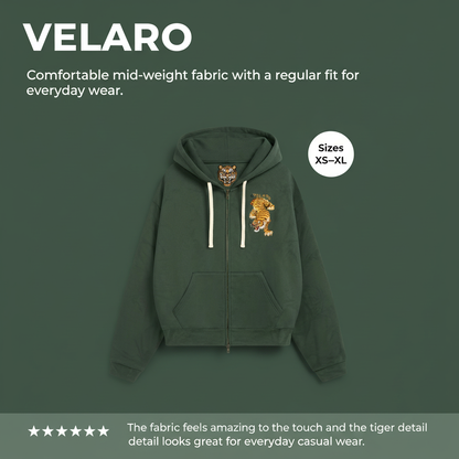 VELARO - Premium Heavyweight Tiger Hoodie