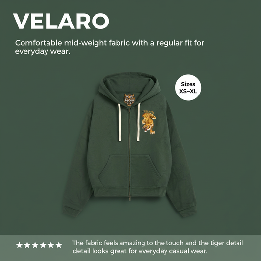 VELARO - Premium Heavyweight Tiger Hoodie